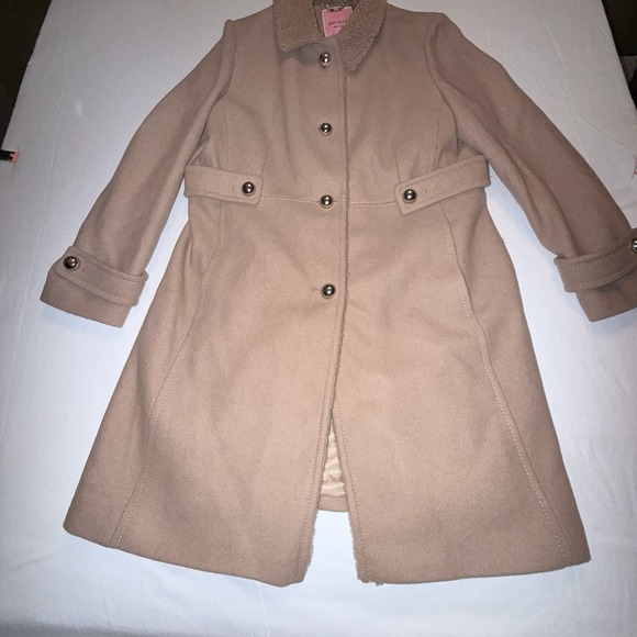 kate spade Jackets & Blazers - Kate Spade Faux Fur Sherpa Point Collar Long Sleeve Single Breasted Wool Coat XL